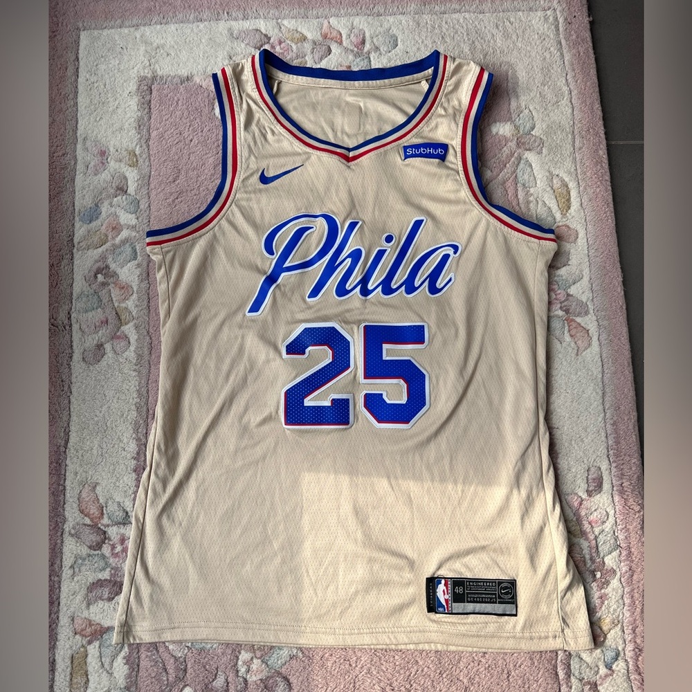 Nike StubHub Phila 76ers Basketball Jersey Ben Simmons Size 48